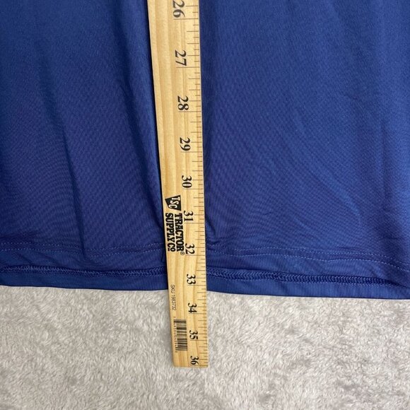 NEW Adidas Men's 2XL Active Tee Blue Crewneck 100% Polyester - Picture 4 of 10